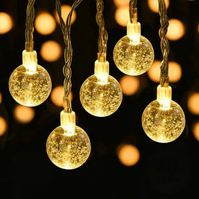 10/20/30/40Led Globe String Lights Fairy Lights Battery Operated String Lights Waterproof For Party Patio Garden Christmas Decor