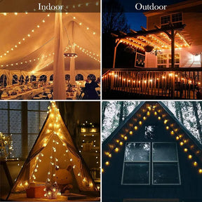 10/20/30/40Led Globe String Lights Fairy Lights Battery Operated String Lights Waterproof For Party Patio Garden Christmas Decor