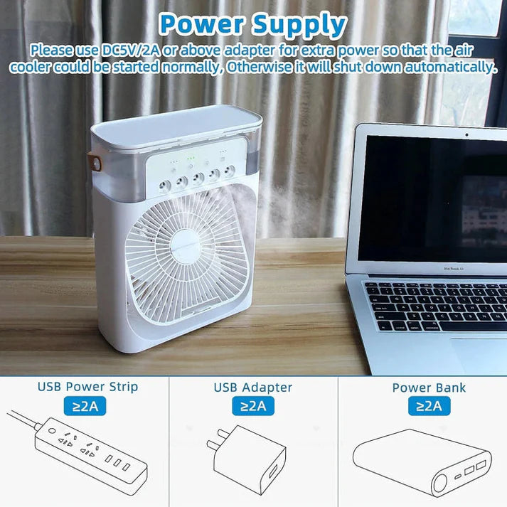 AIR COOLER FAN WITH EMBOSE BUTTON USB ELECTRIC