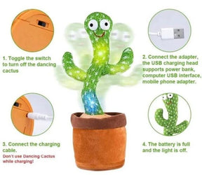 Dancing Cactus Toys For Kids Rechargeable ( With Box)