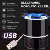 Mosquito Trap With Killer Lamp | Eco Friendly Chemical Free Usb Connected Uv Led Light Fly